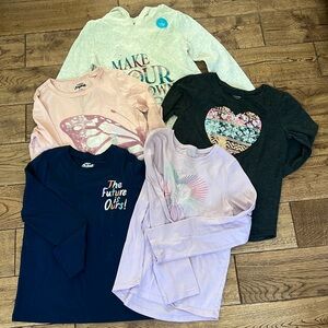 Size 7 girls shirts from Oshkosh, Carters, and Jumping Beans. Some NWTs